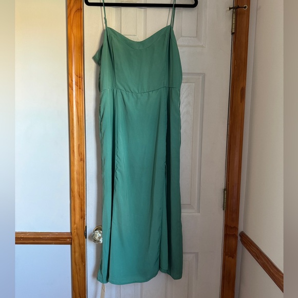 Abercrombie Clean High- Slit Midi Dress - Picture 2 of 5